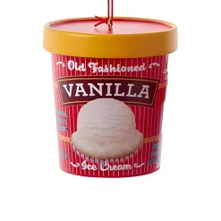 Classic Vanilla Ice Cream Pint Ornament|Kurt Adler Sale
