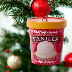 Classic Vanilla Ice Cream Pint Ornament|Kurt Adler Sale