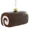 Cody Foster - Chocolate Swiss Roll Glass Ornament| Discount