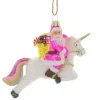 Cody Foster - Pastel Magical Fantastical Xmas Sant Blown Glass Ornament|