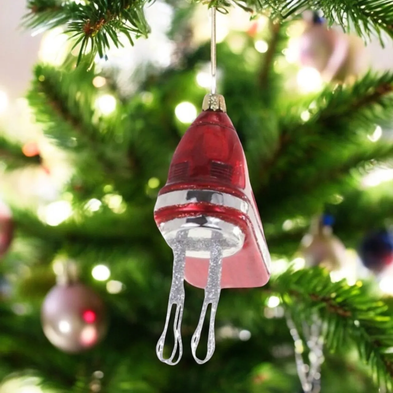 Cody Foster & Co Vintage Red Hand Mixer Ornament|Cody Foster & Co. Hot