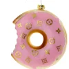 Cody Foster &amp; Co - Pink Fashion House Donut Blown Glass Ornament| Best
