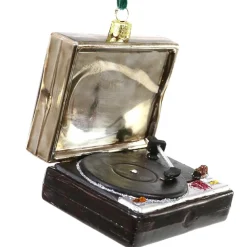 Cody Foster &amp; Co - Vintage Turntable Record Player Blown Glass Ornament|Cody Foster & Co. Hot