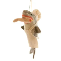 Cody Foster Felt Bon Apetit Shark Ornament|