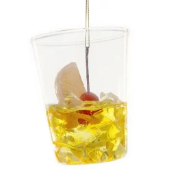 Cody Foster Glass Old Fashioned Cocktail Ornament| Outlet