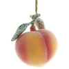 Cody Foster Glass Orchard Fresh Peach Ornament| Best