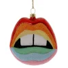 Cody Foster Glass Spectrum Lips Ornament| Hot