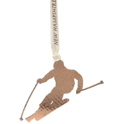 Copper Skier New Hampshire Ornament - The Christmas Loft|