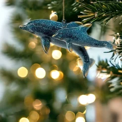 Cozumel Mom and Baby Dolphin Ornament| Outlet
