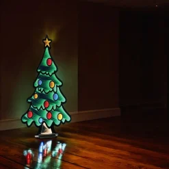 Decorated Christmas Tree Infinity Light|