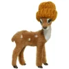 Deer Wearing Orange Knit Hat Ornament - The Christmas Loft| Best