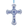 Delft Cross Porcelain Ornament|Kurt Adler