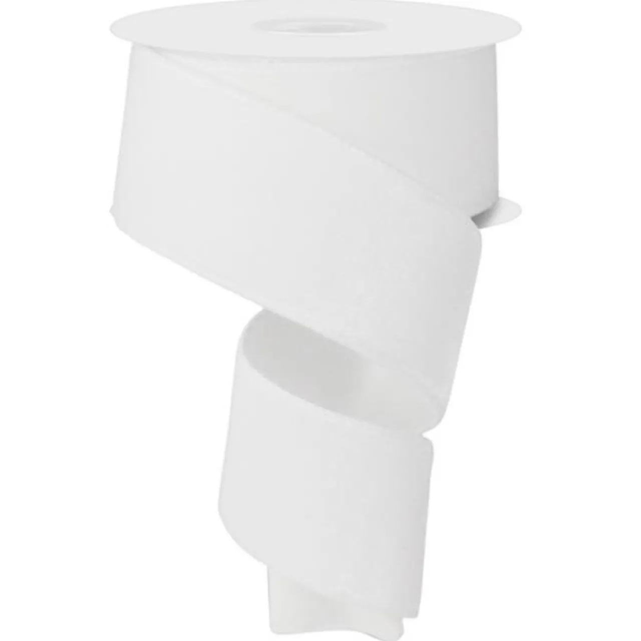 Deluxe Rich Deep White Velvet Wired Ribbon 10 Yards x 2.5 Inch Wide| Hot