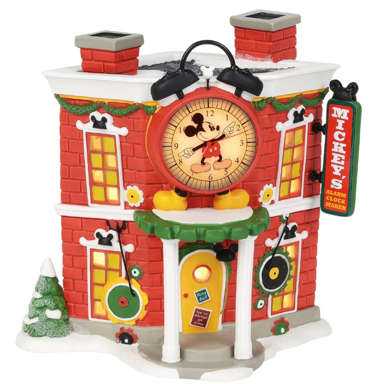- Disney Village - Mickeys Alarm Clock Shop Lit Building|Department 56 New