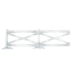 - White Crossbuck Fence Set of 5|Department 56 Discount