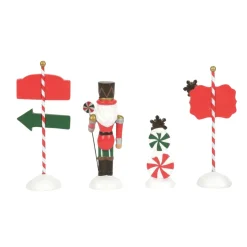 -  Peppermint Panache Set of 4|Department 56 Sale
