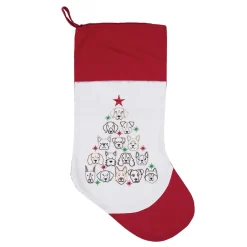 Dog Face Christmas Tree Stocking| Outlet
