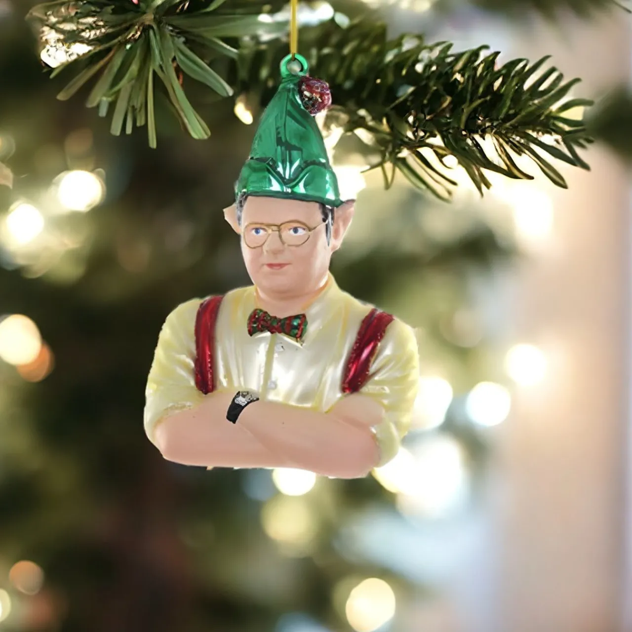 Dwight the Elf Glass Ornament|Cody Foster & Co. Discount