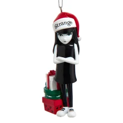 Emily The Strange Santa Hat Ornament, 3.5in, EY1241|Kurt Adler Best