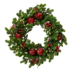 Everlands 23 Inch Wreath with Berries and Apples|