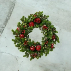 Everlands 23 Inch Wreath with Berries and Apples|