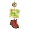 Explorer's Hiking Boot & Map Ornament| New