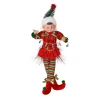 Fabric Girl Tinsel Pixie Elf with Tree Hat Ornament| Discount