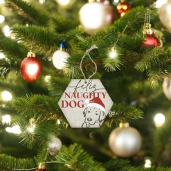Feliz Naughty Dog Ornament| Discount