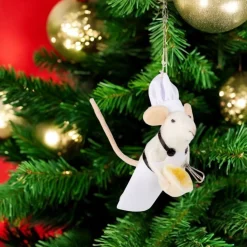 Felt Baker Mouse Holding Mixing Bowl Ornament| Discount