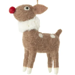 Felt Red Nose Reindeer Ornament| Online