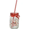Festive Santa Mason Jar With Lid| Discount