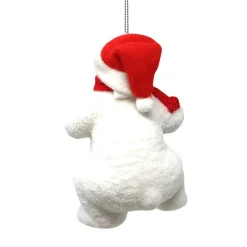 Flocked Polar Bear Standing| Clearance
