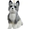 Furry Husky Dog Ornament|Kurt Adler Best