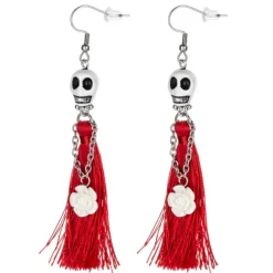 Ganz - Red Dia de los Muertos Tassel Earring| Best