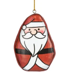 Ganz - Santa Pebble Art Ornament|