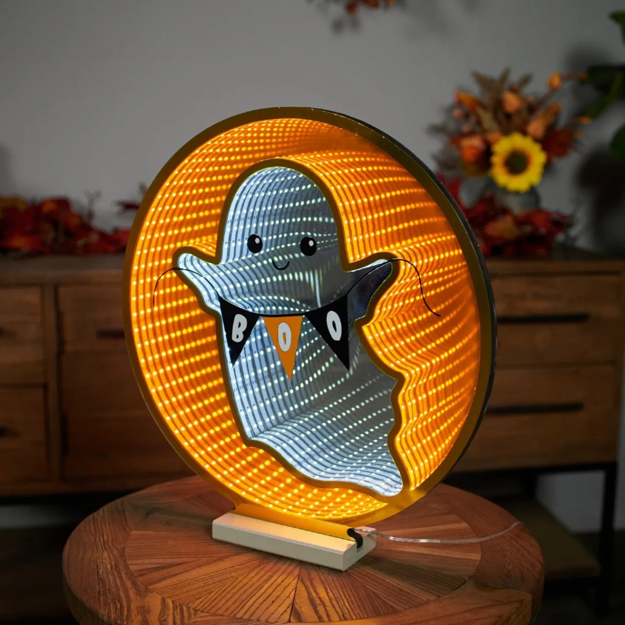Ghost with Boo Banner Infinity Light| Online
