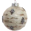 Glass Birch Tree Textured Ball Ornament|Kurt Adler Online