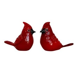 Glass Cardinal Salt and Pepper Shaker Set| Discount