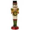Glass Nutcracker With Black Hat Figurine| New