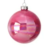 Glass Pink Candy Ball Ornament| Outlet