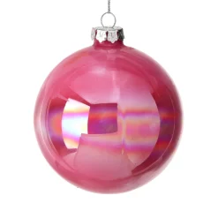 Glass Pink Candy Ball Ornament| Outlet