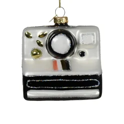 Glass Polaroid Camera Ornament| Clearance