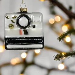 Glass Polaroid Camera Ornament| Clearance