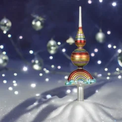Glass Rainbow Finial Tree Topper| Best