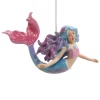 Glitter Mermaid Pink Tail Ornament, 4.5" E0985|Kurt Adler Outlet