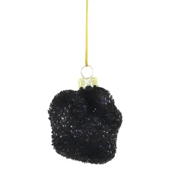 Glittery Black Truffle Christmas Ornament|Cody Foster & Co. Clearance
