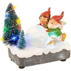 Gnomes Rolling Snowball - The Christmas Loft|Lumineo Hot