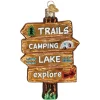 Gone Camping Glass Blown Ornament|Old World Glass Clearance