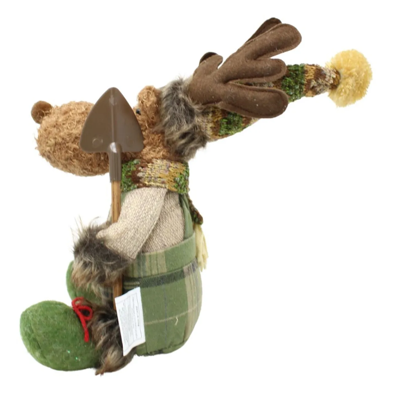 Green Plush Sitting Moose Figurine - The Christmas Loft| Online