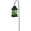 Green Solar Powered Lantern With Ghost Yard Theme| New